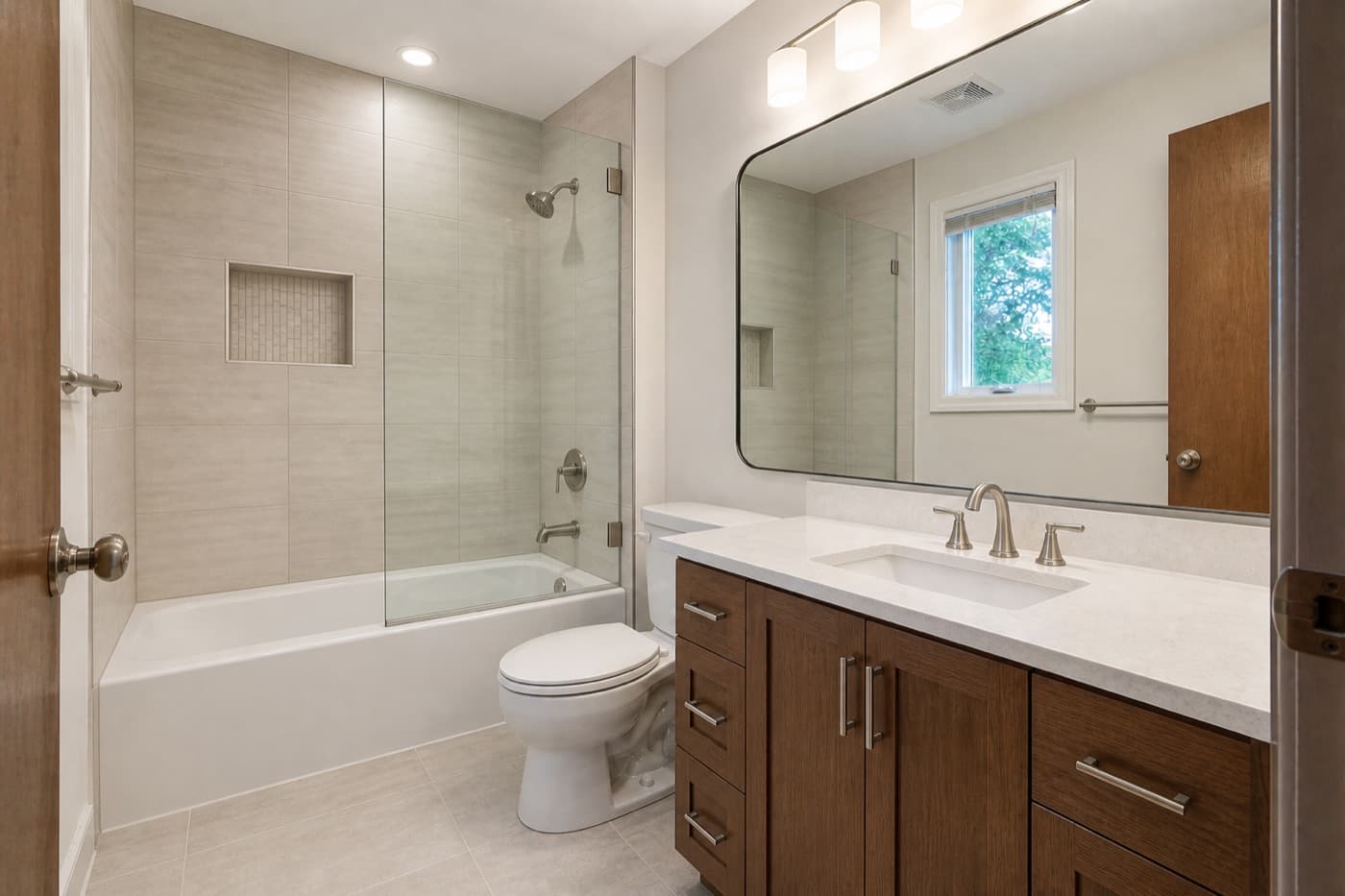 Updated bathroom after remodeling