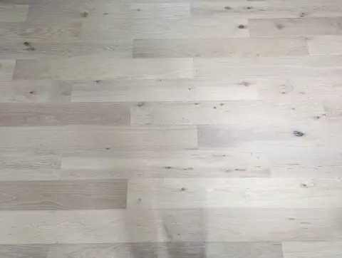 Light oak plank flooring